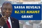 SASSA Grant Retention August 15 1